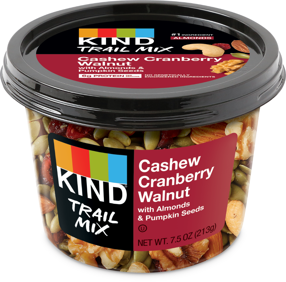 slide 1 of 6, KIND Cashew Cranberry Walnut Trail Mix, 7.5 oz