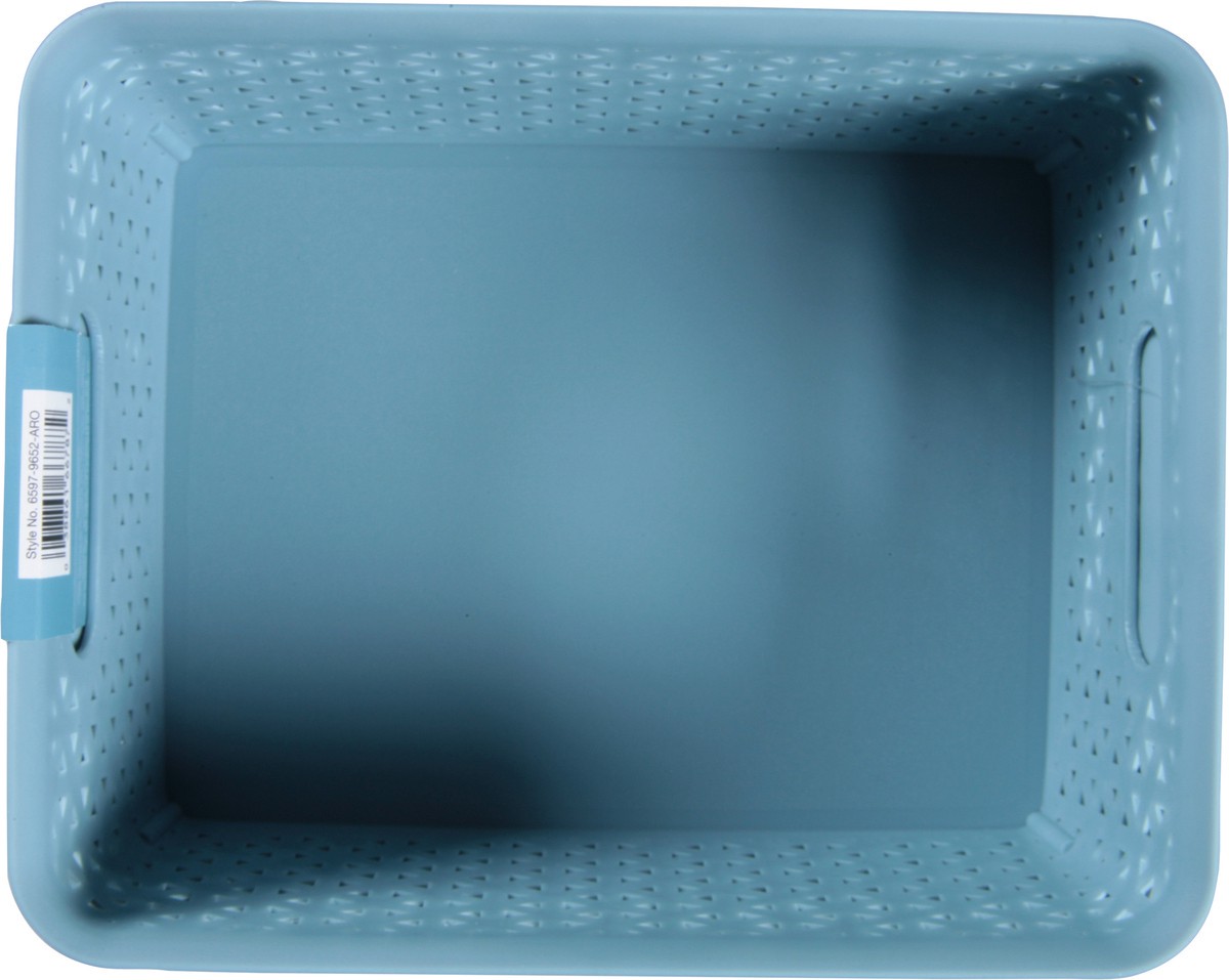 slide 7 of 9, Whitmor Resin Form Small Storage Tote - Arona Blue, 1 ct
