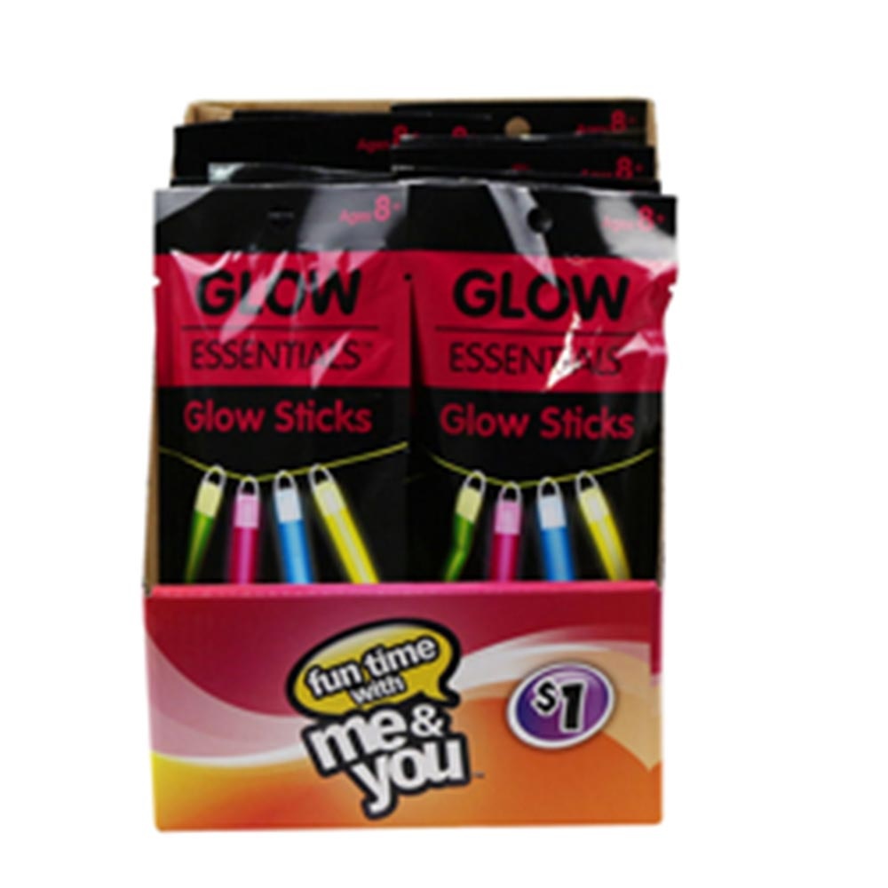 slide 1 of 1, Glow Essentials Glow Necklaces, Assorted Colors, 4 ct