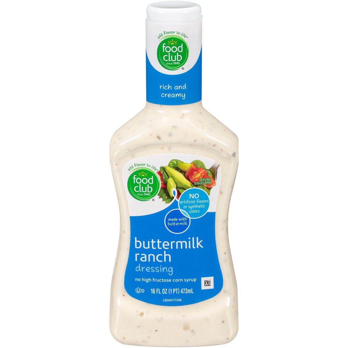 slide 1 of 10, Food Club Buttermilk Ranch Dressing, 16 oz