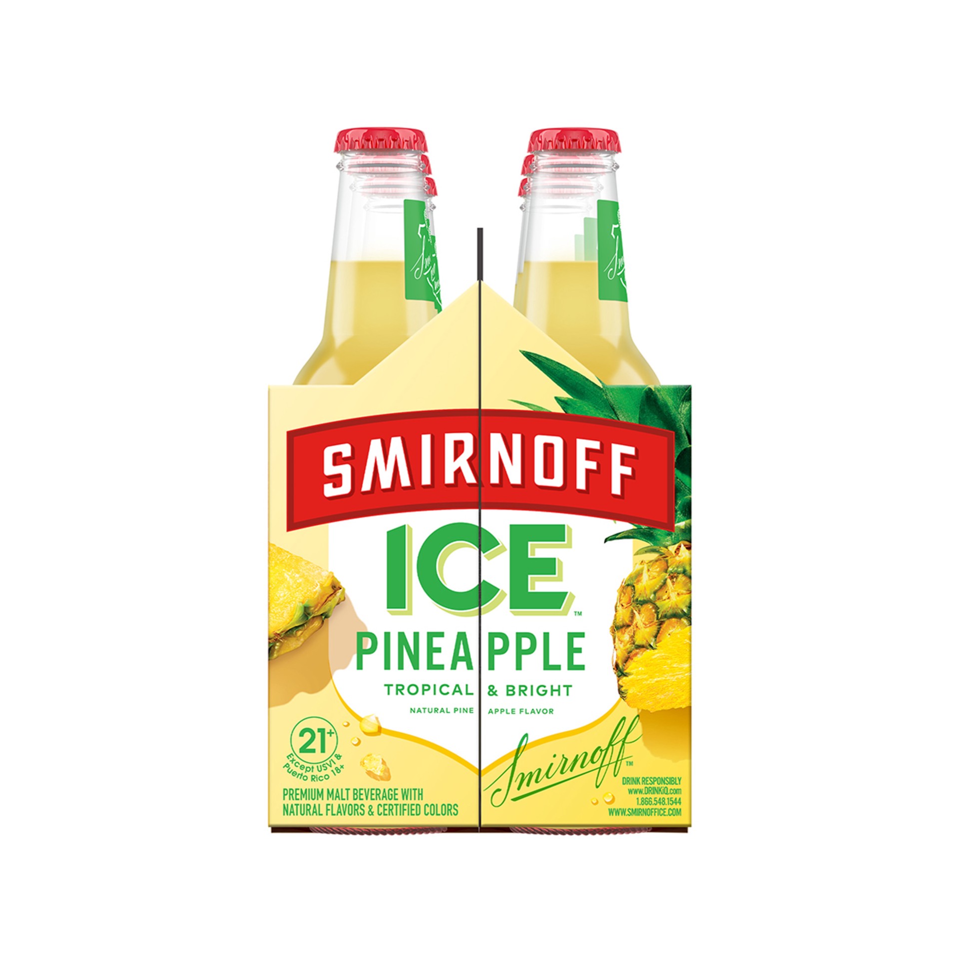 slide 4 of 10, Smirnoff Pineapple Malt Beverages 6 ea, 6 ct