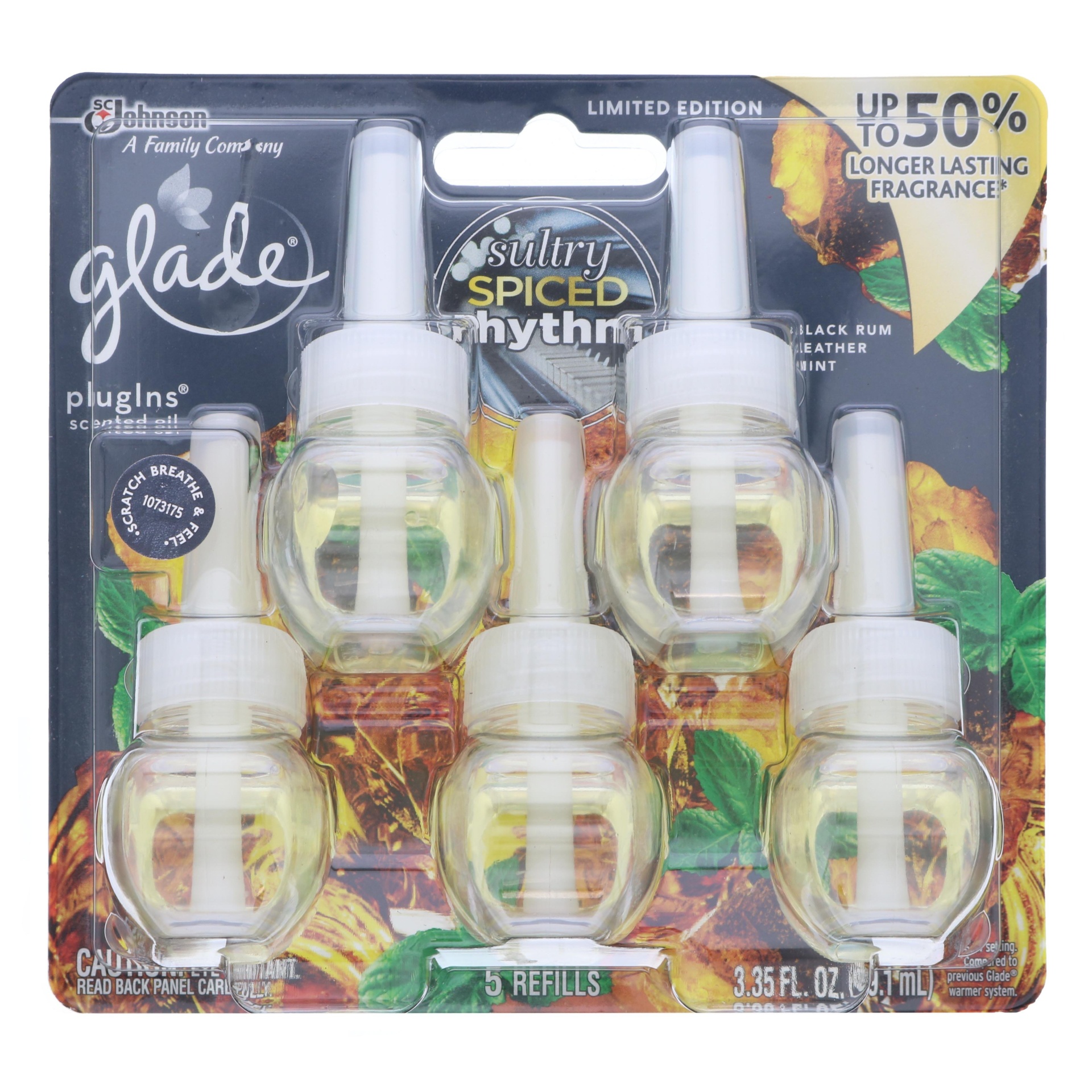 Glade Scented Oil Refills, Sultry Spiced Rhythm 5 ct Shipt