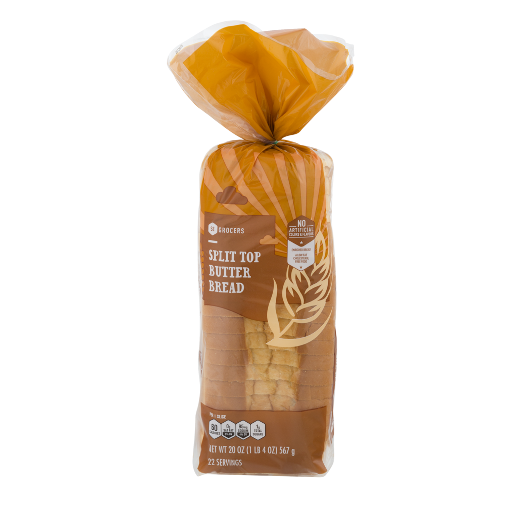 slide 1 of 1, SE Grocers Butter Bread Split Top, 20 oz