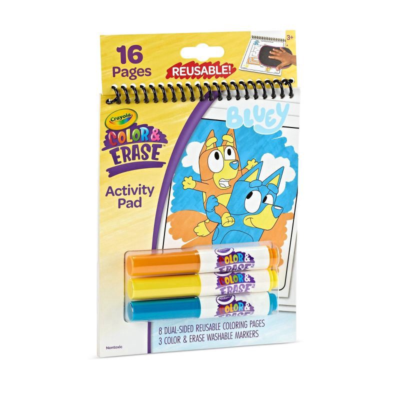 slide 2 of 7, Crayola Bluey Color & Erase Reusable Activity Pad, 1 ct