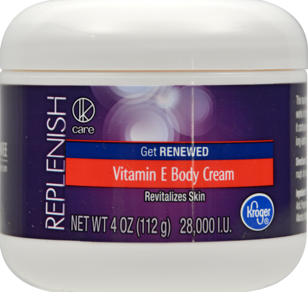 slide 1 of 1, Kroger Vitamin E Body Cream, 4 oz