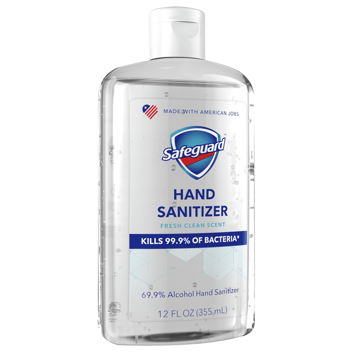 slide 2 of 4, Safeguard Hand Sanitizer, Fresh Clean Scent, Contains Alcohol, 12 oz (355 mL), 1 ct