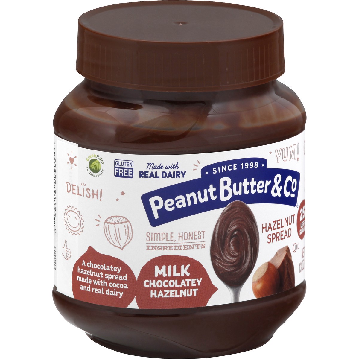 slide 10 of 10, Peanut Butter & Co. Milk Chocolatey Hazelnut Spread 13 oz. Jar, 13 oz