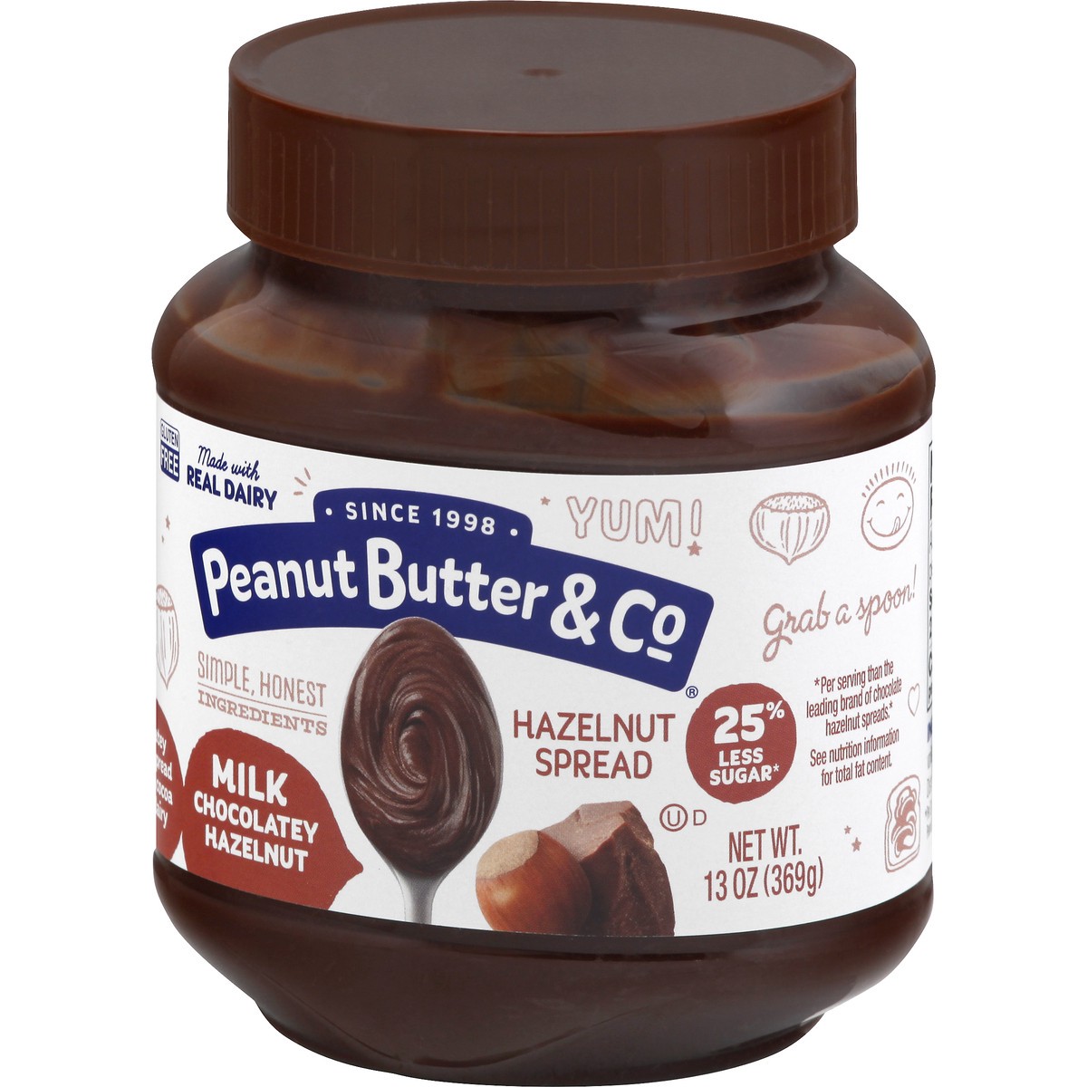 slide 2 of 10, Peanut Butter & Co. Milk Chocolatey Hazelnut Spread 13 oz. Jar, 13 oz