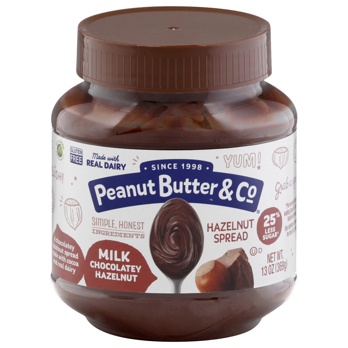 slide 1 of 5, Peanut Butter & Co. Milk Chocolatey Hazelnut Spread, 13 oz