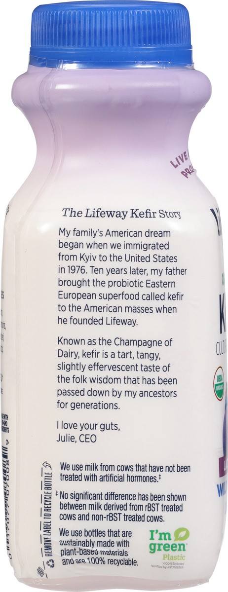slide 2 of 15, Lifeway Organic Lactose Free Wild Blueberry Lavender Kefir 8 fl oz, 8 fl oz