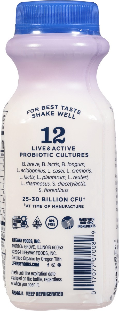 slide 5 of 15, Lifeway Organic Lactose Free Wild Blueberry Lavender Kefir 8 fl oz, 8 fl oz