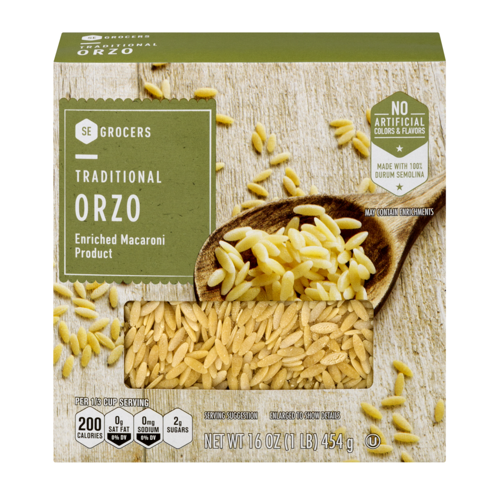slide 1 of 1, SE Grocers Traditional Orzo, 16 oz