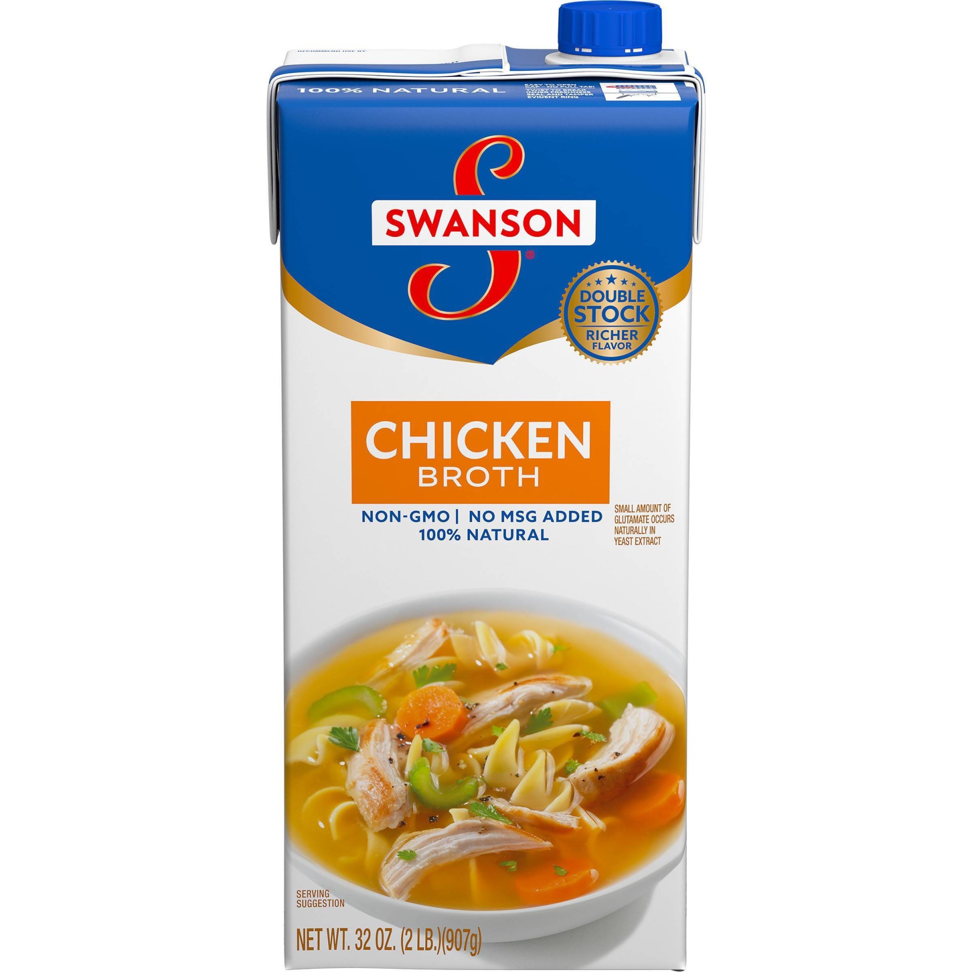 slide 1 of 10, Swanson Chicken Broth 100% Natural, 32 oz