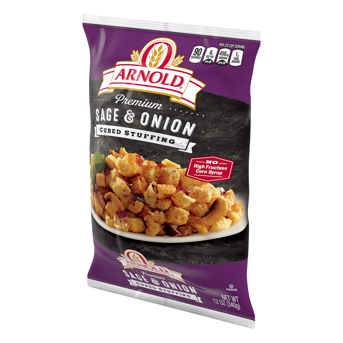 slide 3 of 5, Arnold Sage & Onion Cubed Stuffing, 12 oz, 1 cnt