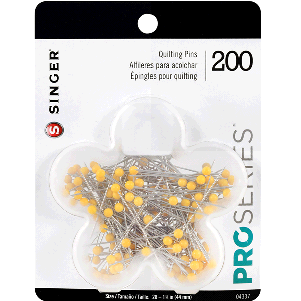 SINGER ProSeries Ball Head Quilting Pins in Flower Case Size 28 200ct by  Singer