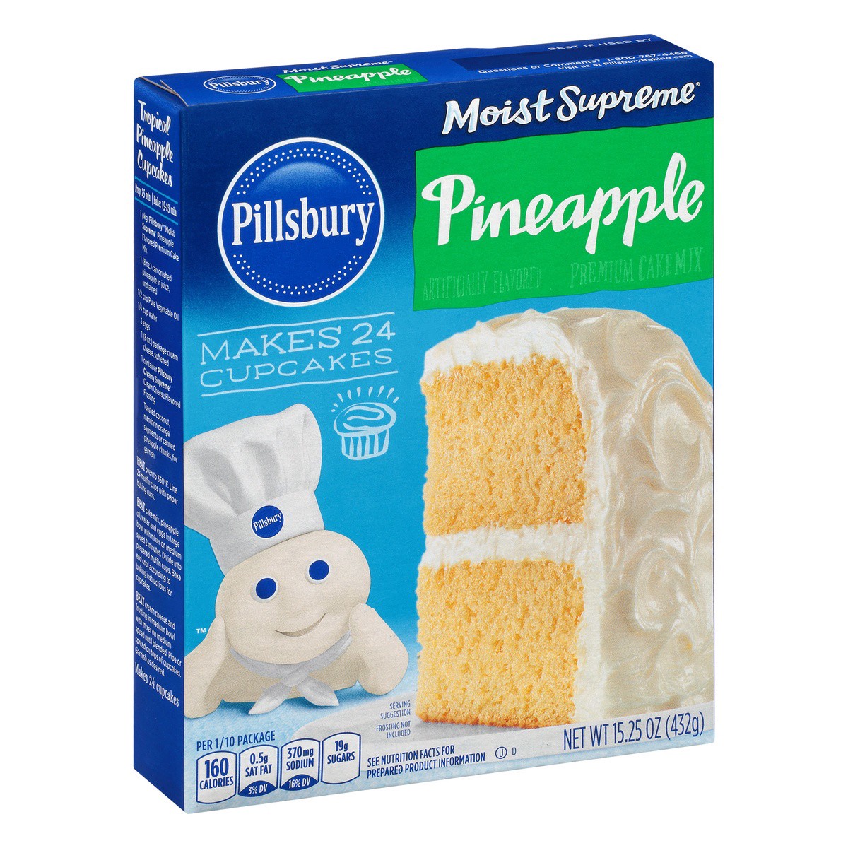 slide 5 of 9, Pillsbury Moist Supreme Premium Pineapple Cake Mix 15.25 oz, 15.25 oz