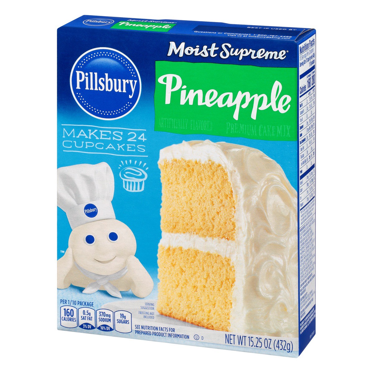 slide 9 of 9, Pillsbury Moist Supreme Premium Pineapple Cake Mix 15.25 oz, 15.25 oz