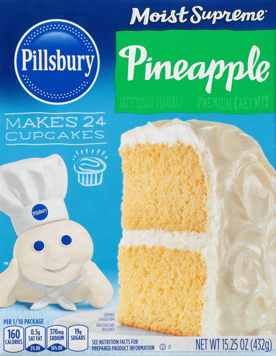 slide 4 of 9, Pillsbury Moist Supreme Premium Pineapple Cake Mix 15.25 oz, 15.25 oz