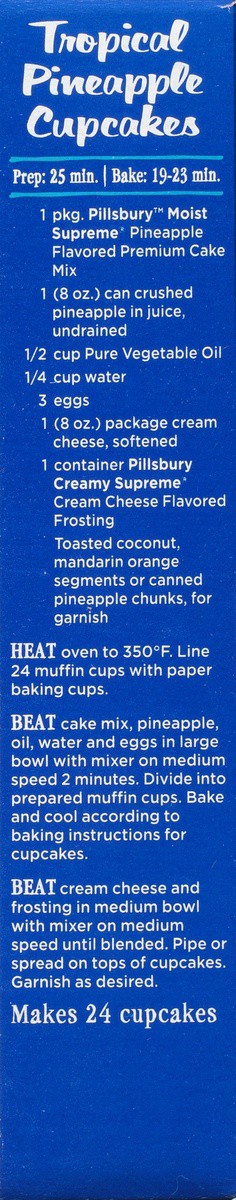 slide 6 of 9, Pillsbury Moist Supreme Premium Pineapple Cake Mix 15.25 oz, 15.25 oz