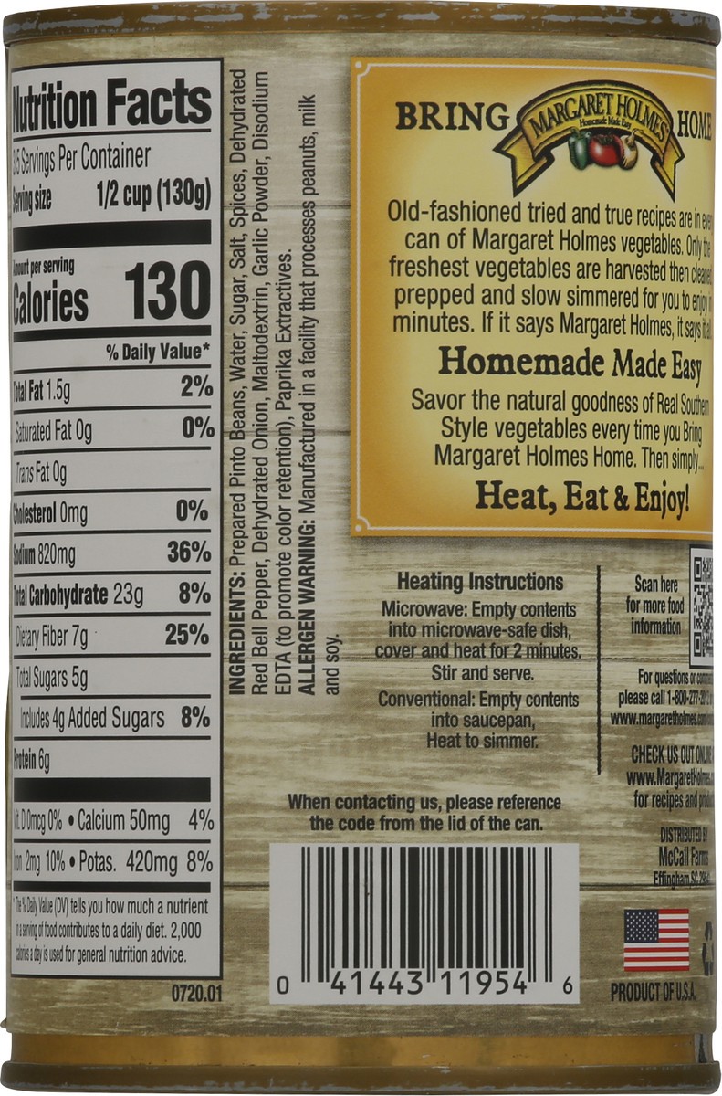 slide 8 of 9, Margaret Holmes Cajun Pinto Beans 15 oz, 15 oz