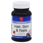 slide 1 of 1, Harris Teeter Hair Skin & Nails Strawberry Cream Flavored Tablets, 60 ct