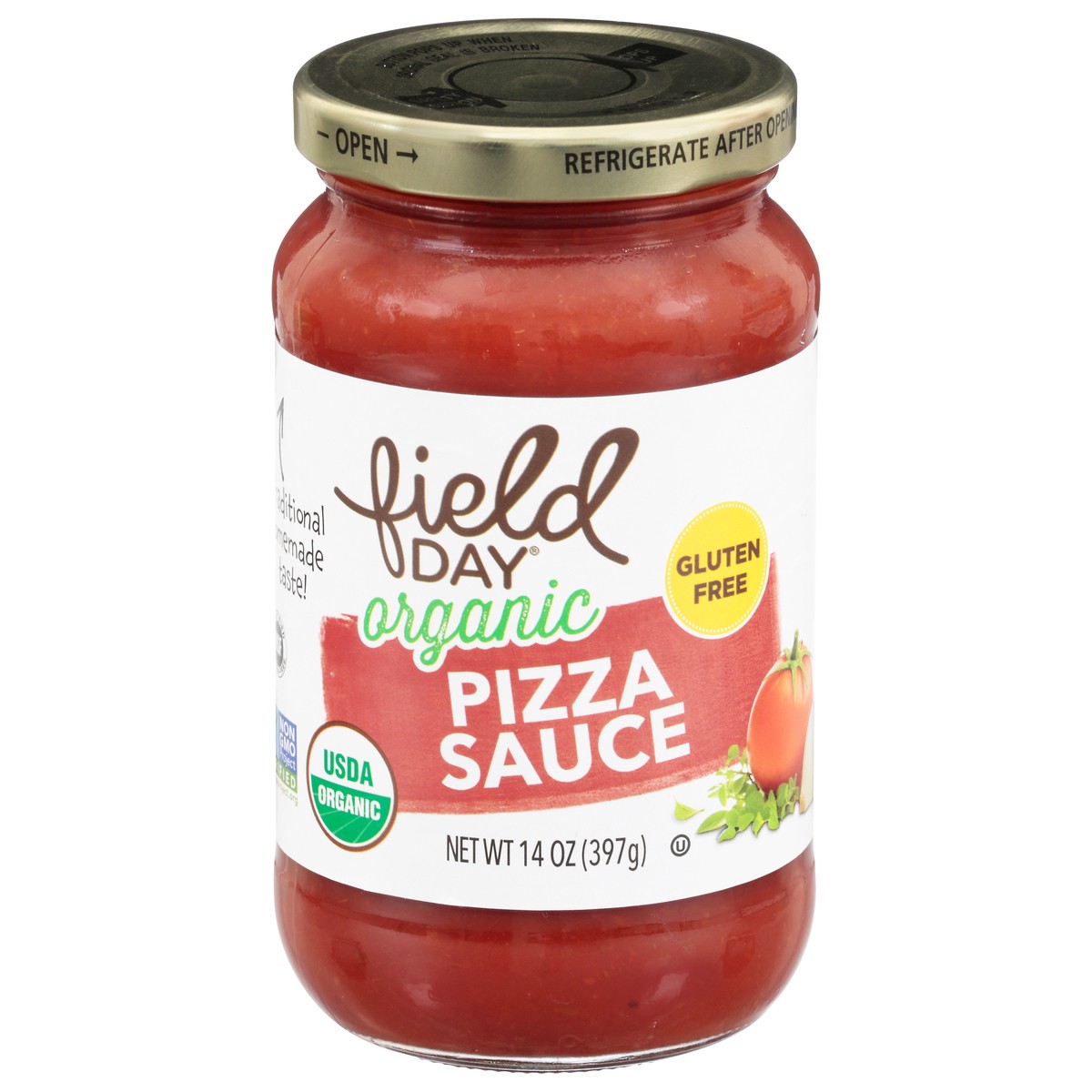 slide 4 of 4, Field Day Organic Pizza Sauce 14 oz, 14 oz
