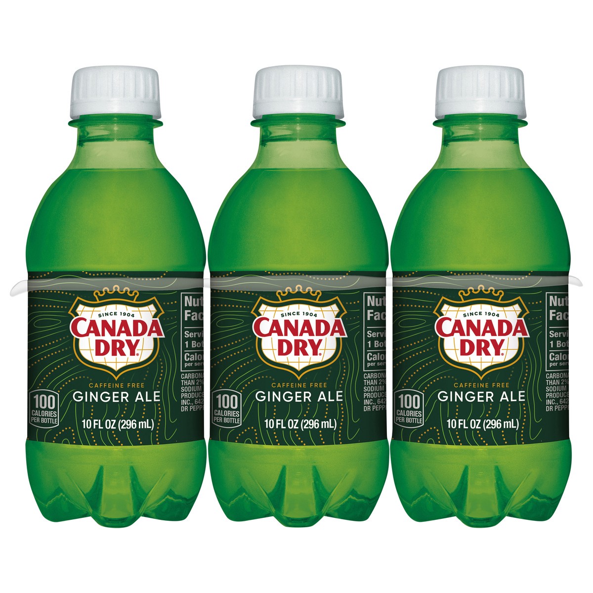 slide 1 of 3, Canada Dry Ginger Ale Soda, 10 fl oz plastic bottles, 6 pack, 6 ct; 10 oz