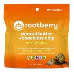 Rootberry Peanut Butter Chocolate Energy Bites, 2 Pack