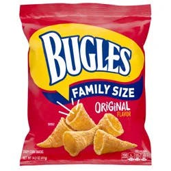 Bugles Original Crispy Corn Snacks, Family Size, 14.5 oz