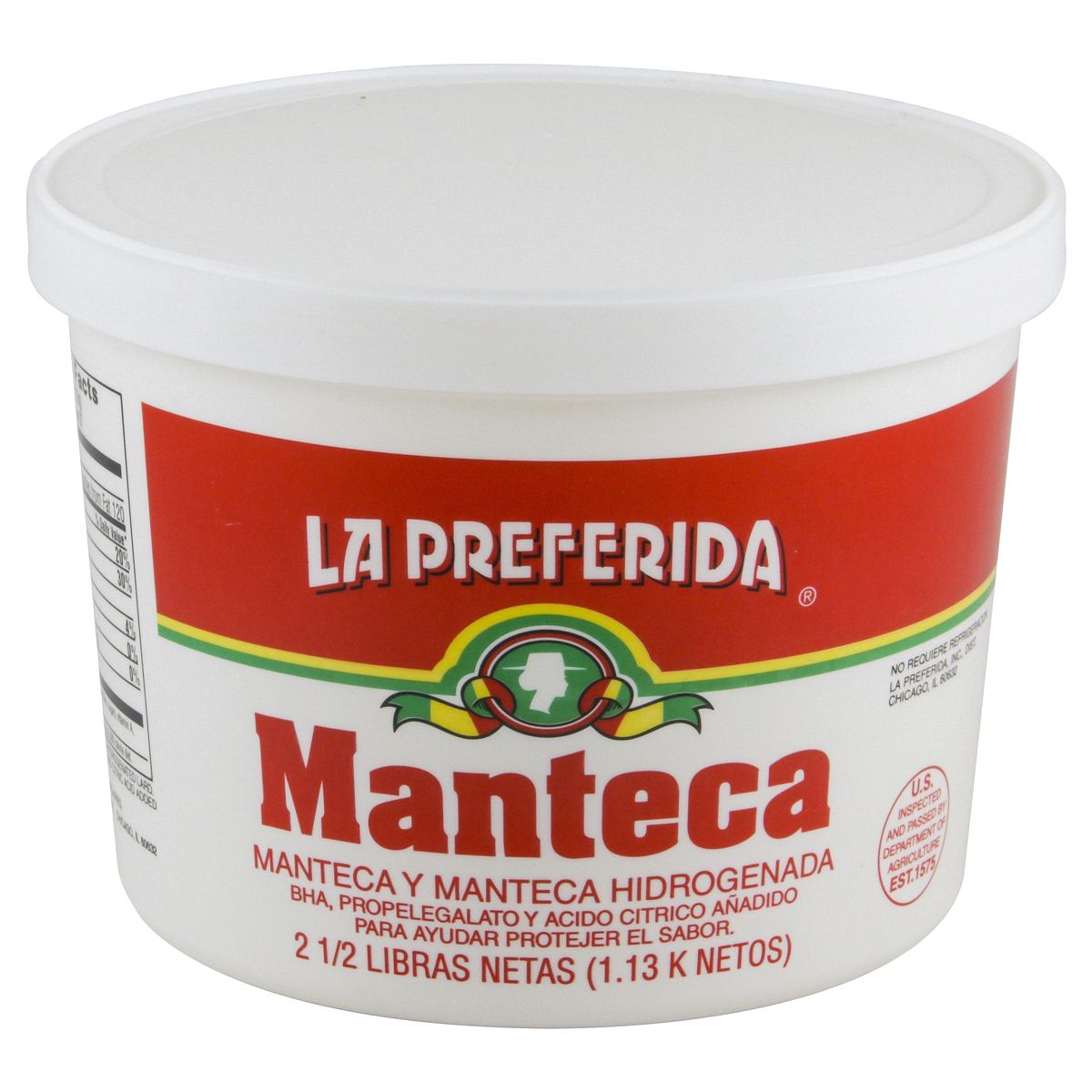 slide 3 of 4, La Preferida Lard, 40 oz