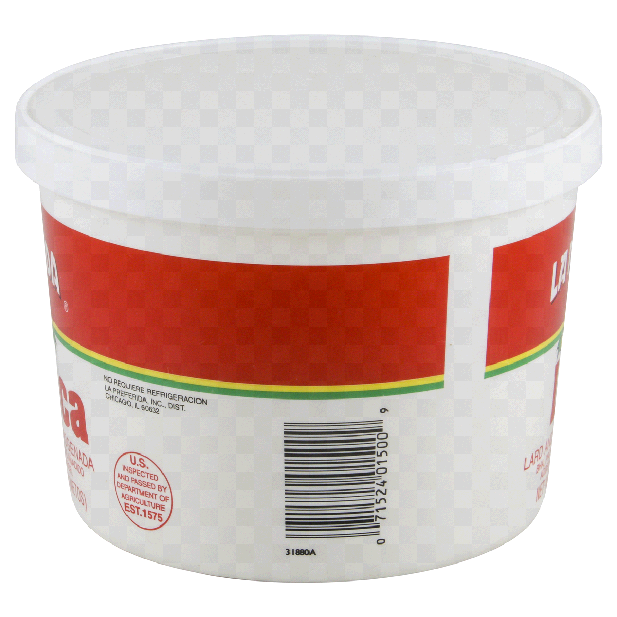 slide 4 of 4, La Preferida Lard, 40 oz