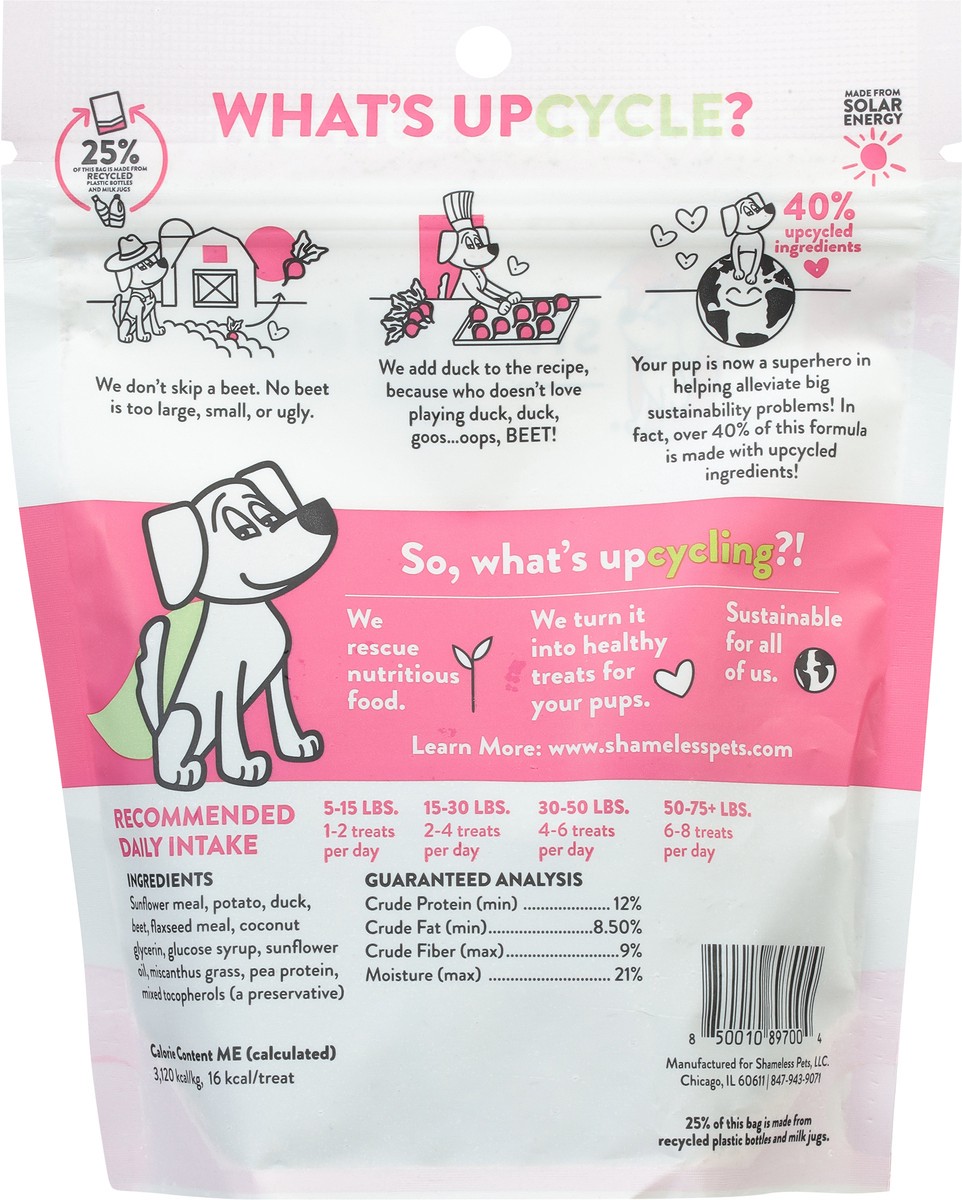 slide 9 of 9, Shameless Pets Duck Duck Beet Soft-Baked Dog Treat, 6 oz