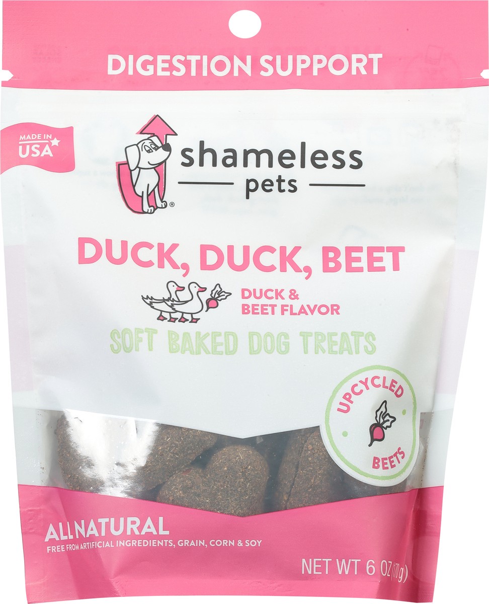 slide 2 of 9, Shameless Pets Duck Duck Beet Soft-Baked Dog Treat, 6 oz