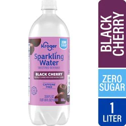 Kroger Zero Sugar Black Cherry Sparkling Water