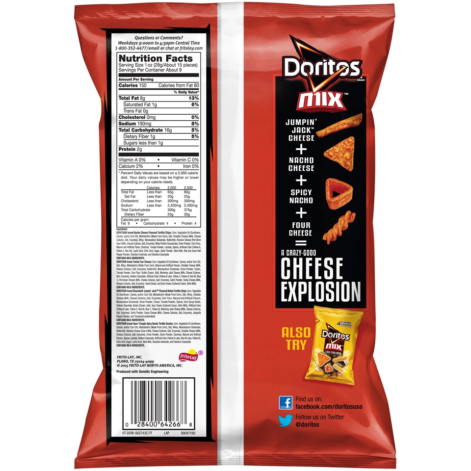 slide 2 of 4, Doritos Cheese Explosion Mix, 9.25 oz