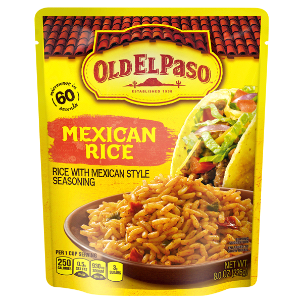 slide 1 of 1, Old El Paso Heat & Serve Mexican Rice Sides, 8 oz