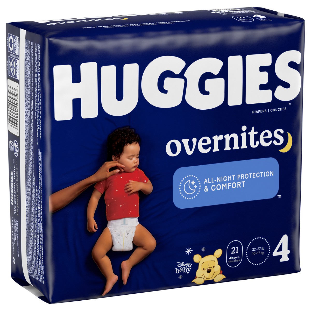 slide 6 of 8, Huggies Overnites Nighttime Baby Diapers, Size 4, 21 Ct, 21 ct