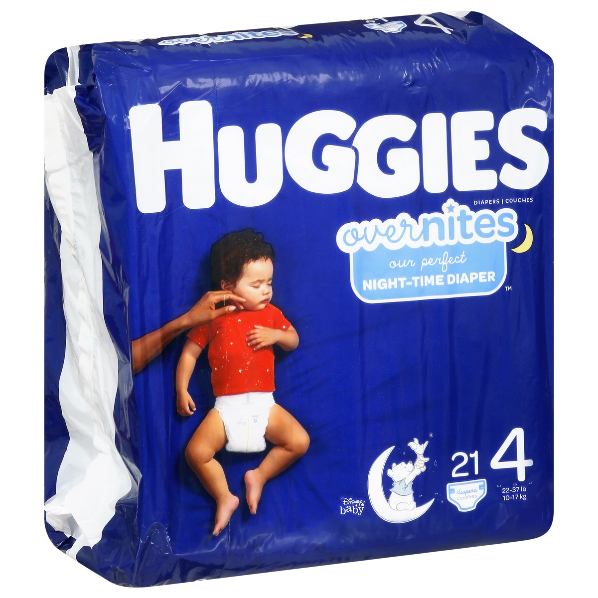 slide 1 of 3, Huggies Overnites Size 4 Diapers, 21 ct