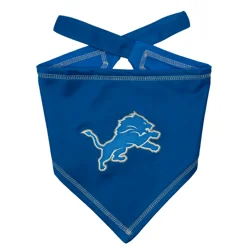 Pets First Tie-Around Dog Bandana, Large/X-Large, Detroit Lions