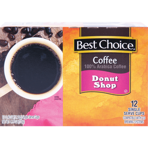 slide 1 of 1, Best Choice Donut Shop K Cup Coffee - 12 ct, 12 ct