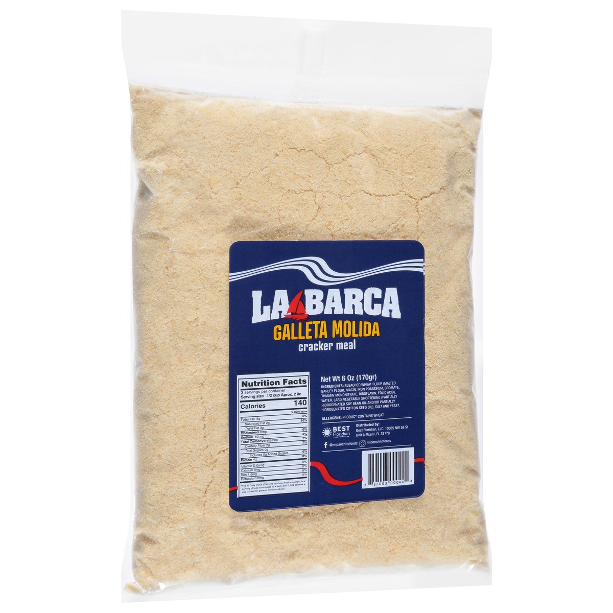 slide 8 of 13, La Barca Galleta Molida Cracker Meal 6 oz, 6 oz