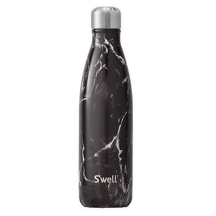 slide 1 of 2, S'well Stainless Steel Water Bottle - Black Marble, 17 oz