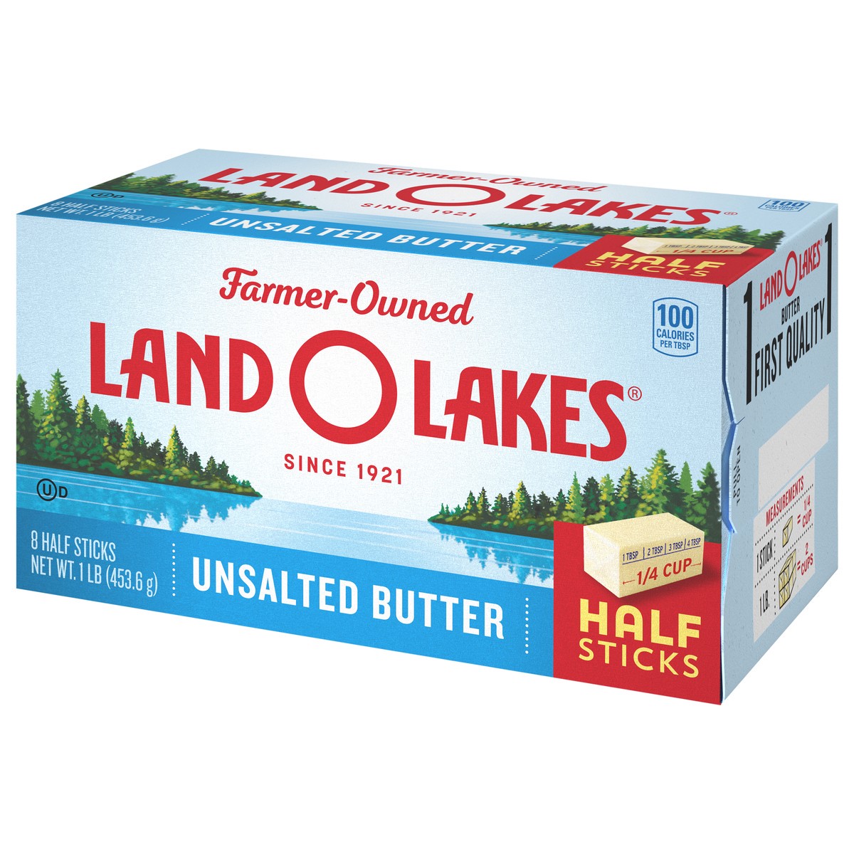 slide 3 of 9, Land O'Lakes Unsalted Sweet Butter, 1 lb