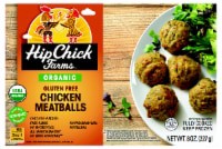 slide 1 of 4, Hip Chick Farms Chicken Meatballs 8 oz, 8 oz