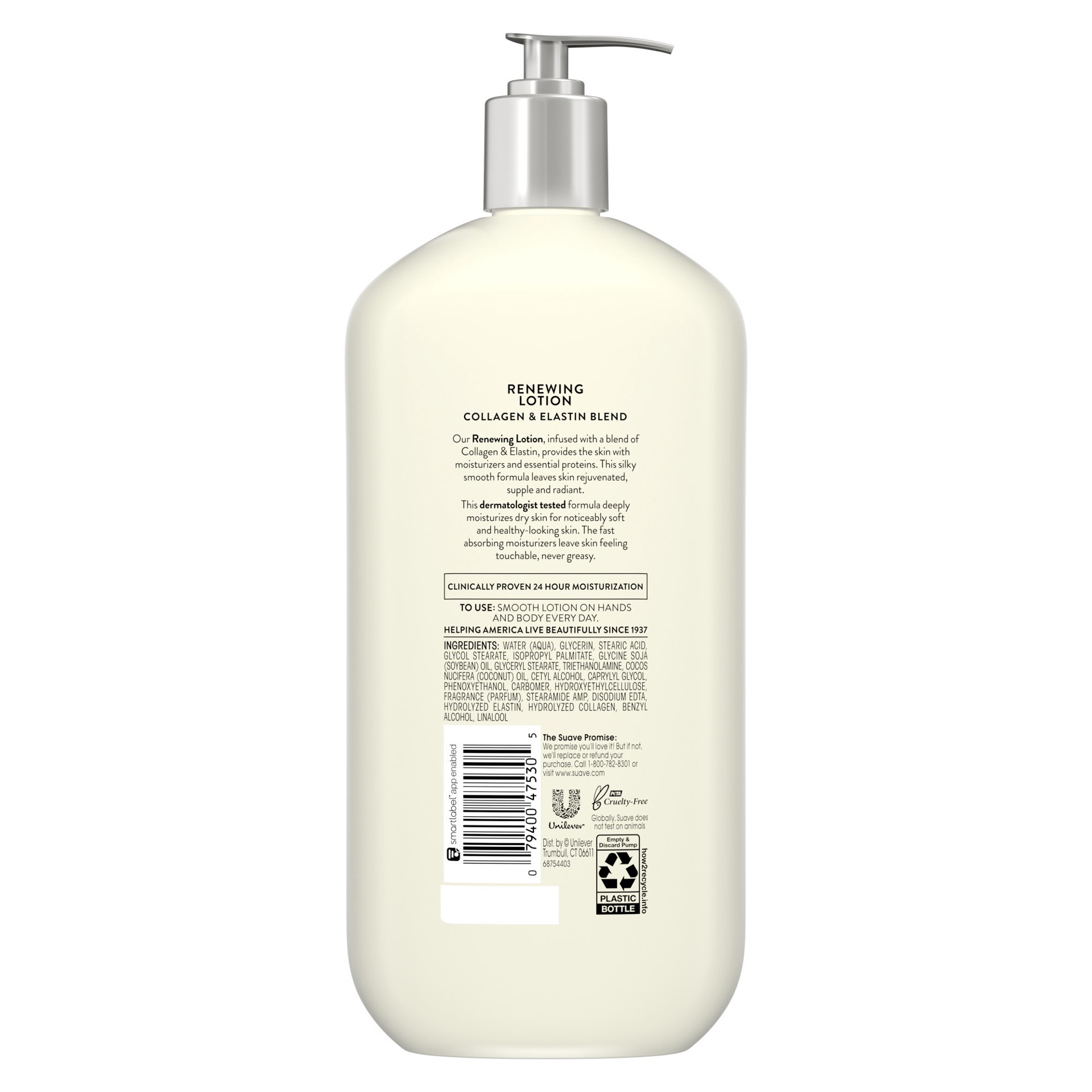 slide 5 of 6, Suave Skin Solutions Lotion Collagen Elastin, 32 oz, 32 oz