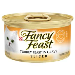 Purina Fancy Feast Gravy Wet Cat Food, Sliced Turkey Feast in Gravy