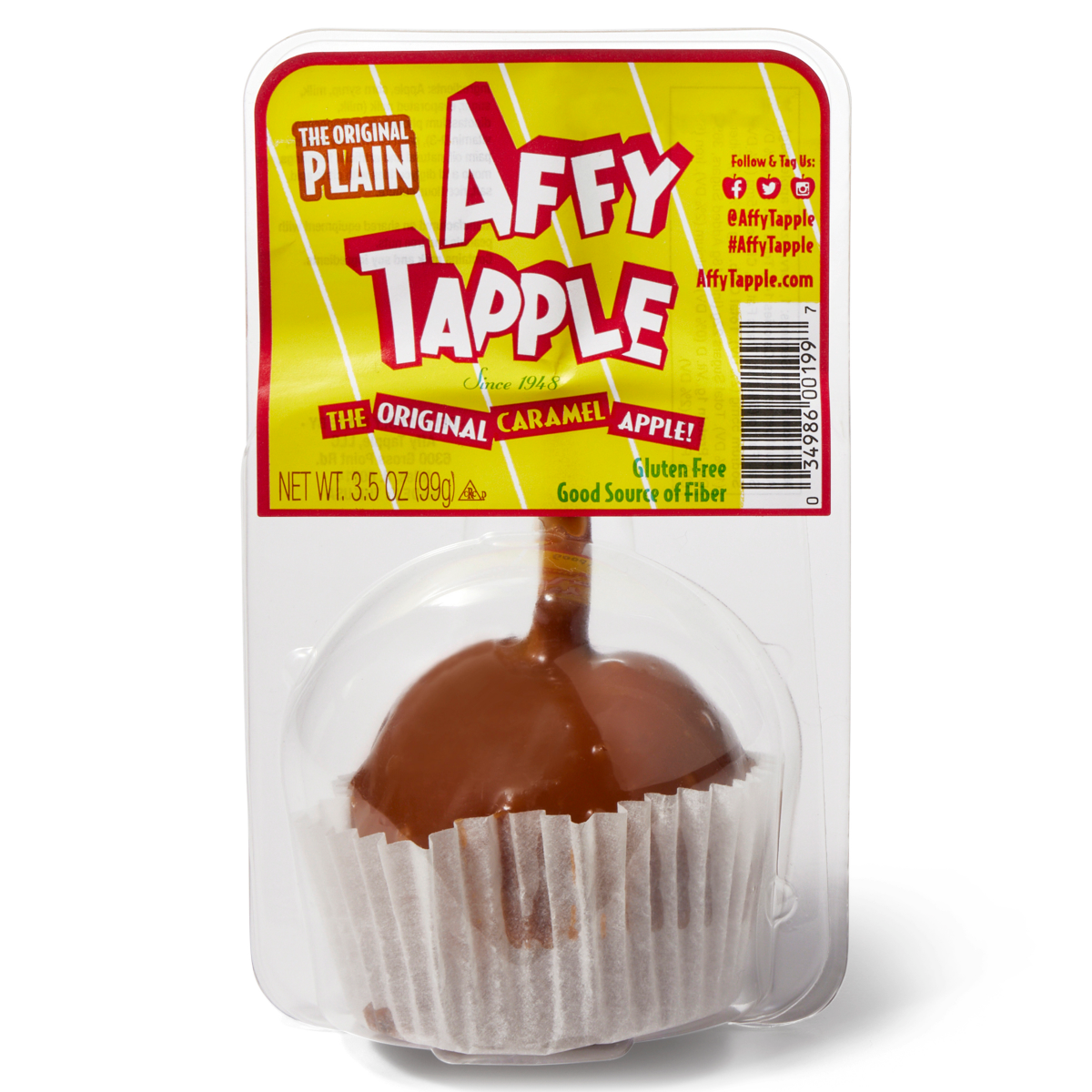 slide 1 of 5, Affy Tapple The Original Plain Caramel Apple 3.5 oz, 3.5 oz