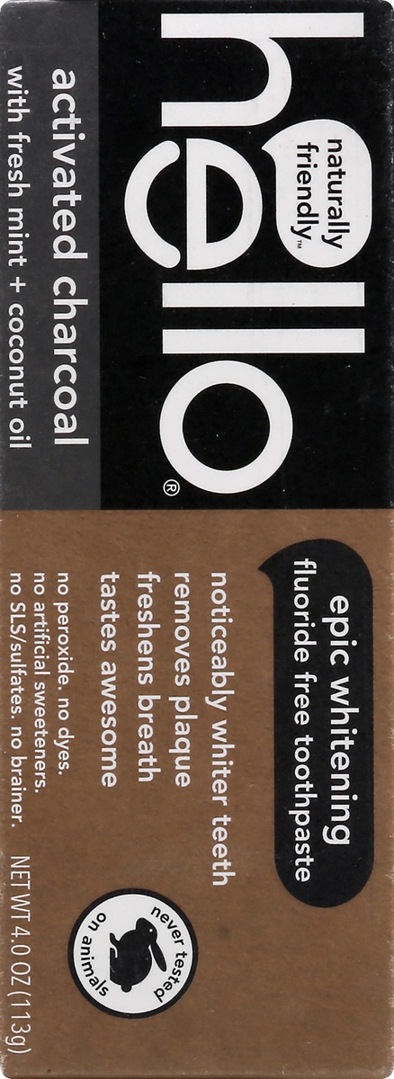slide 9 of 10, Hello Activated Charcoal With Fresh Mint, 4 oz