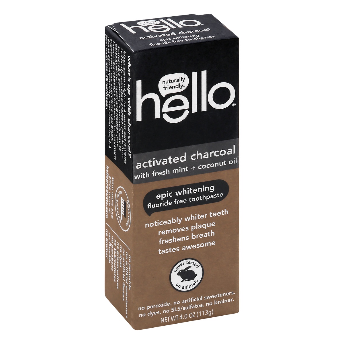 slide 10 of 10, Hello Activated Charcoal With Fresh Mint, 4 oz