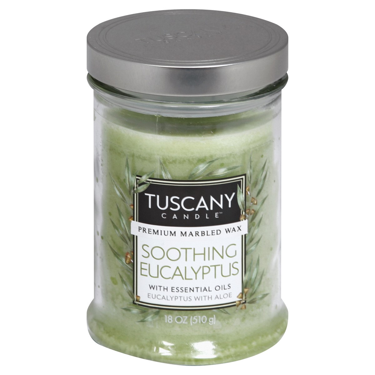 slide 4 of 8, Tuscany Candle Classic Fragrances For The Home Soothing Eucalyptus Jar Candle - Green, 1 ct